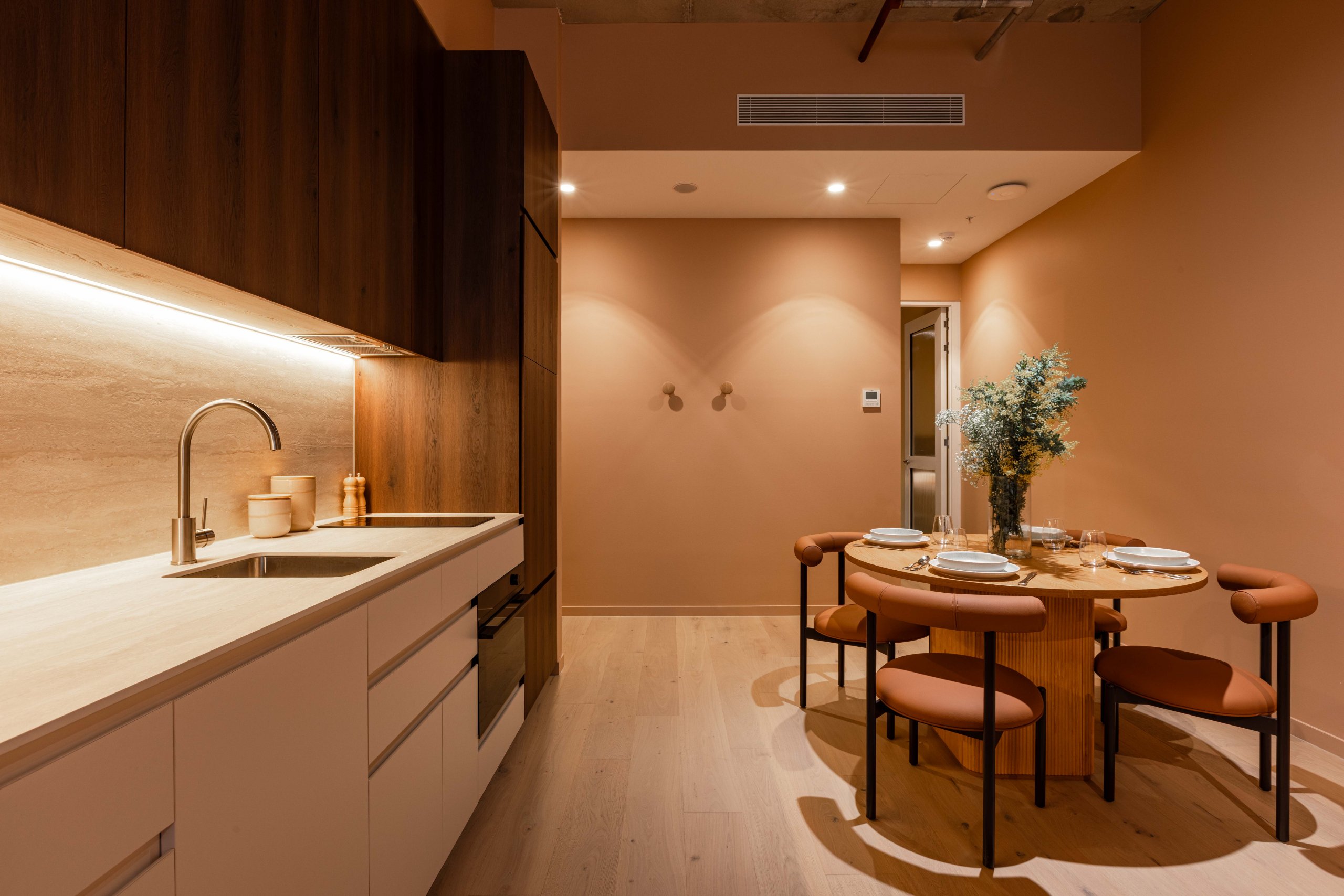 Dining area in a Two Bedroom Apartment